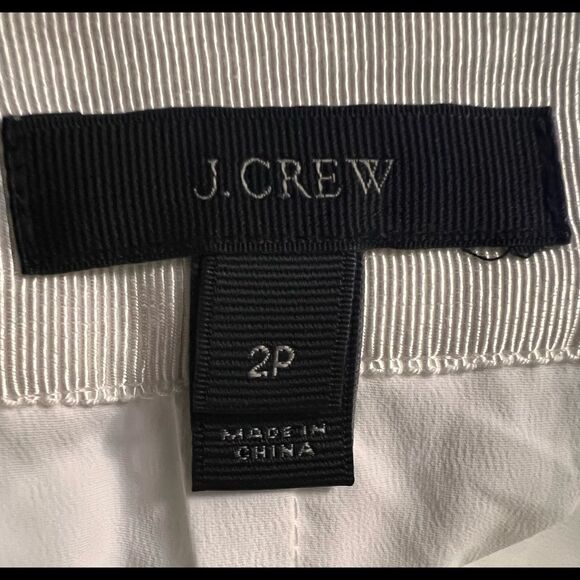 J. Crew White Eyelet A-Line Mini Skirt Summer Skater Skirt Petite Size 2 - Picture 9 of 11